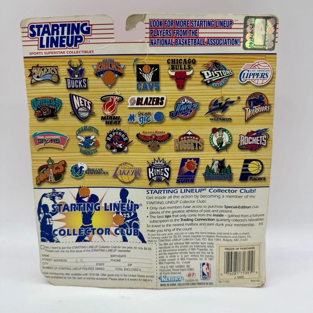 1997 NBA Starting Lineup Jason Kidd Phoenix‎ Suns Collectible Action Figure